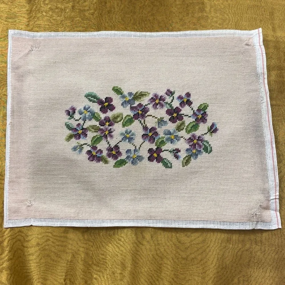 Vintage Handmade Cross Stitch Sewing Crochet Decoration